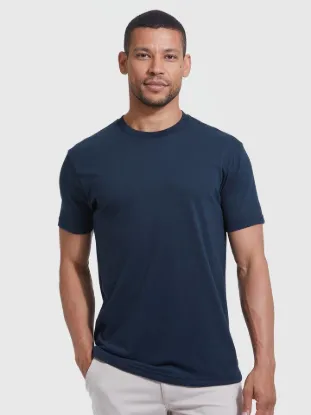 Picture of Short Sleeve T-Shirt | Crew Neck | Navy