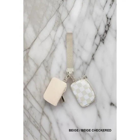 Picture of SI-26443 Dual Pouch Wristlet Keychain Wallet