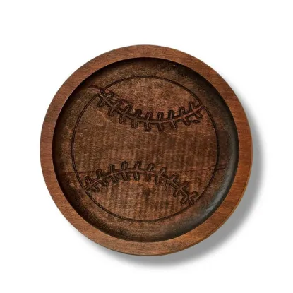 Picture of Baseball Decor, Wooden Catchall, Game Day Sports Gift