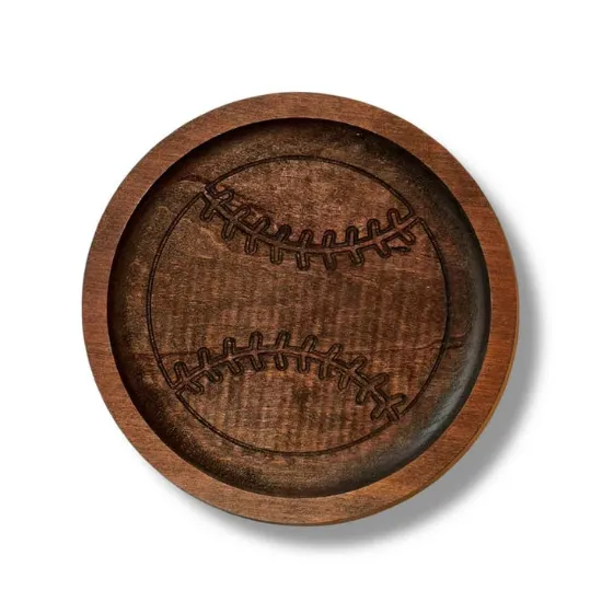 Picture of Baseball Decor, Wooden Catchall, Game Day Sports Gift