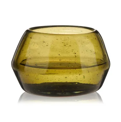 Picture of Green Tequila Copita Handmade Recycled Glass