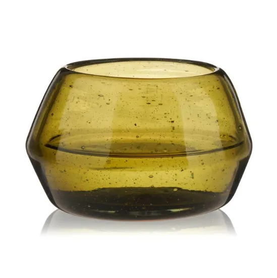 Picture of Green Tequila Copita Handmade Recycled Glass