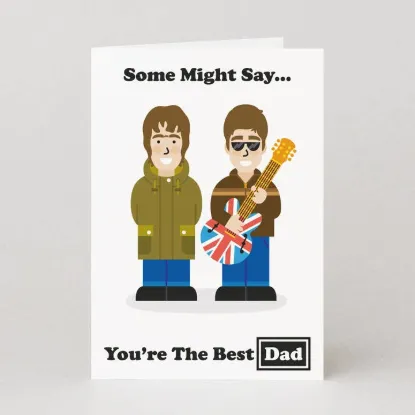 Picture of Some Might Say - Britpop Fathers Day Card