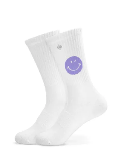 Picture of Purple Smile Tennis Socks