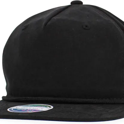 Picture of Unconstructed Peached Cotton/Poly 5 Panel Rope Snapback