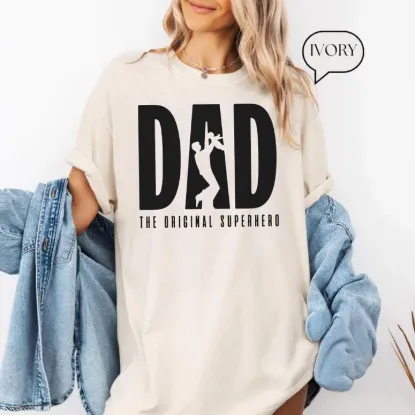 Picture of Dad the Original Superhero Shirt, Father's Day Gift, Dad Shi