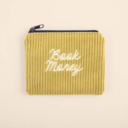 Picture of Book Money Embroidered Zip Wallet