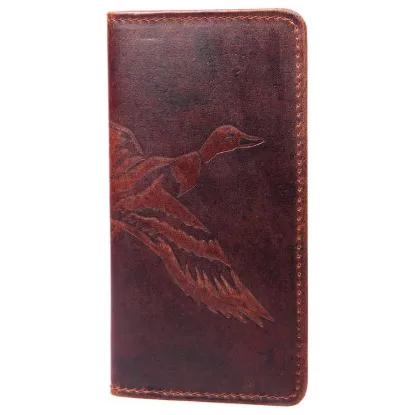 Picture of Duck Leather Long Wallet For Men - Mallard Embossing