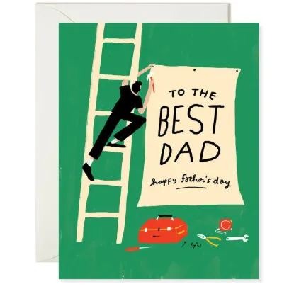 Picture of Best Dad Sign - Classic Father's Day Greeting Card