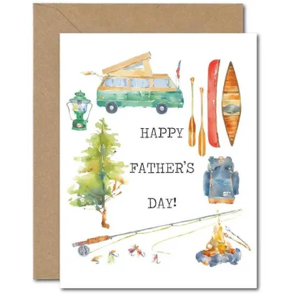 Picture of Father's Day Camping Greeting Card