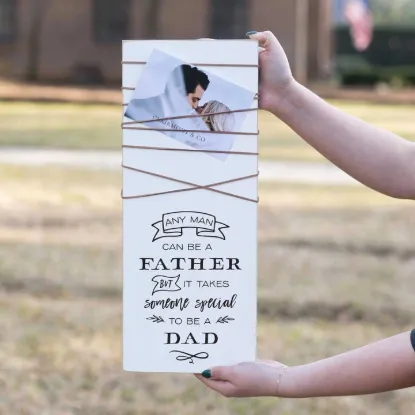 Picture of Special Dad Photo Wrap Sign
