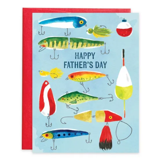 Picture of Father's Day Greeting Card - Fishing Lures
