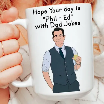 Picture of Father's Day Phil-Ed with Great Dad Jokes 15 oz Mug