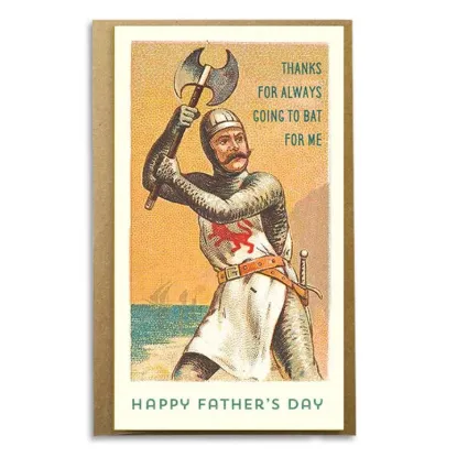Picture of Funny Father's Day Card; Thanks For Always Going To Bat For