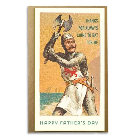 Picture of Funny Father's Day Card; Thanks For Always Going To Bat For