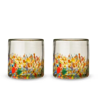 Picture of Segunda Vida Artistico Recycled Glass Tumblers Set of 2