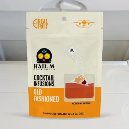 Picture of Old Fashioned Cocktail Infusion Tea Bag - To Go Travel Mixer