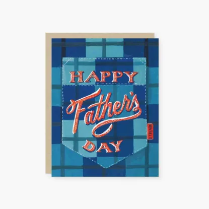 Picture of Plaid Pocket Father's Day Card