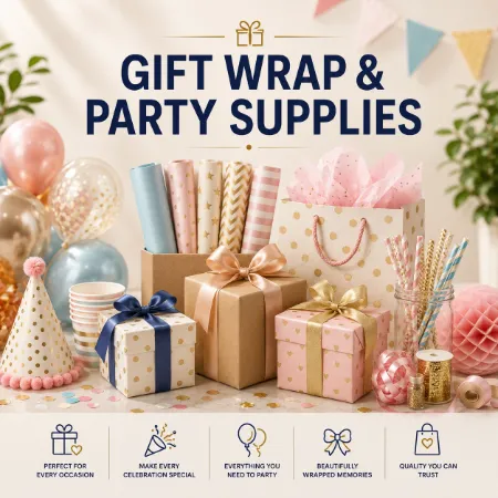 Picture for category Gift Wrap & Party Supplies
